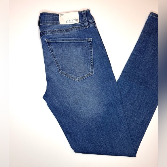 Yummie By Heather Thomson Straight Blasted Jeans Size- 27 ( New With Tags ) - Picture 8 of 9